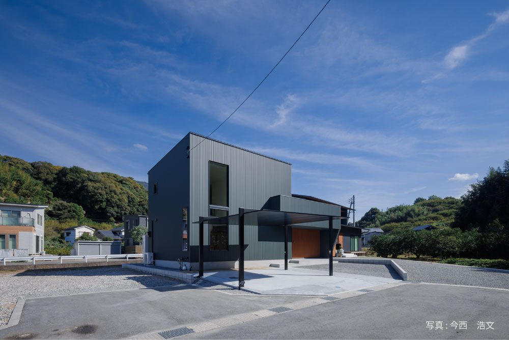 開放感のあるアールのかわいい家